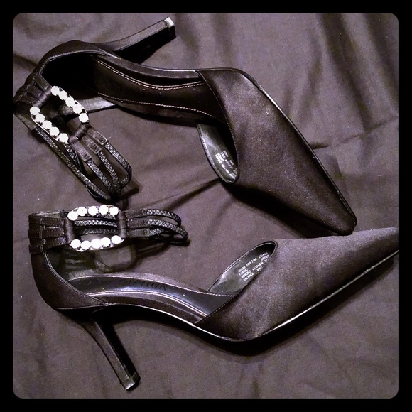 Rhinestone Ankle Strap Heels - Picture 3 of 8